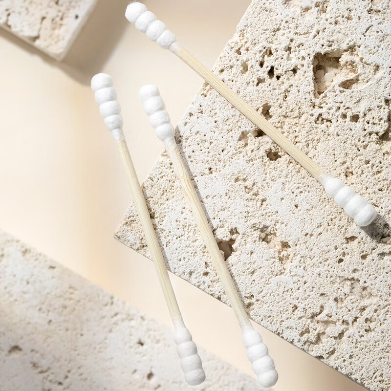 茶花（CHAHUA）棉签棉签棒化妆双头棉签掏耳朵棉棒日用棉花签卫生盒装25 4103高级棉球棒 1盒共250支