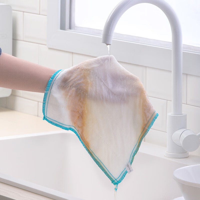 茶花欧铂兹吸擦拭布抹布巾家务清洁厨房毛巾家用抗菌 绵柔抹布 【6包共18片】欧铂兹*抗菌抹布