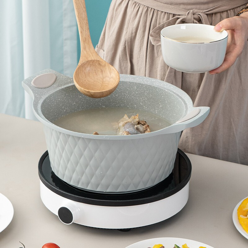 Debo 德铂摩纳哥汤锅火锅明火电磁炉通用24cm