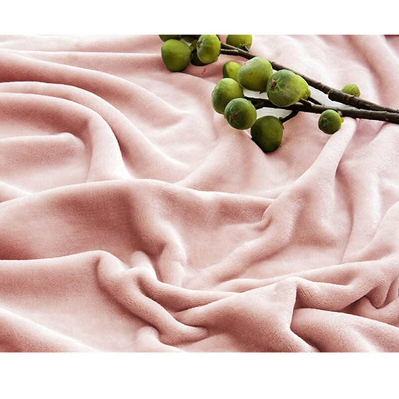 Tri-polar法兰绒毛毯加厚绒毯盖毯 TP3012 韩国粉 120*200cm