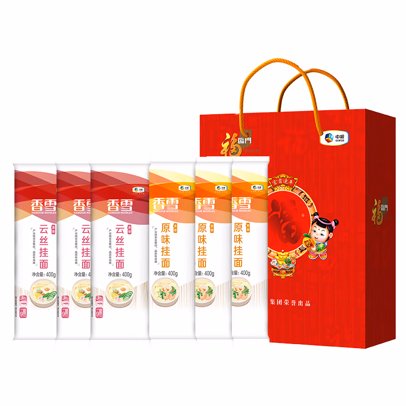 中粮香雪伴手礼挂面礼盒2400g（400*6包）