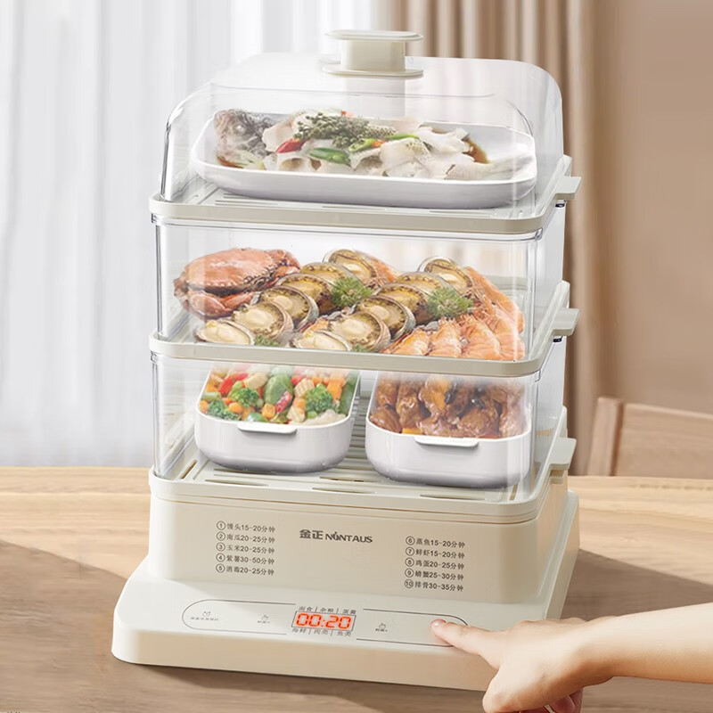 金正 TMS鲜美味24小时预约多功能电蒸锅 JZF-DZG812
