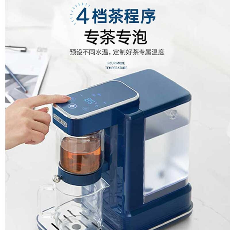 摩飞电器（Morphyrichards） 即热式饮水机器茶饮机 家用办公桌面可拆卸冲泡茶吧机台式速热电热水壶 MR6087轻奢蓝（泡茶饮水双模式）