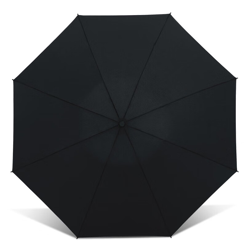 天堂伞全自动抗风拒水雨伞加固便携商务伞折叠反向晴雨伞男女 乌木黑-8骨经典