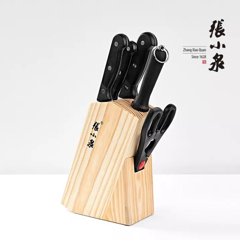 张小泉简艺系列套装刀具六件套不锈钢刀具切片刀小厨刀水果刀 D30810100