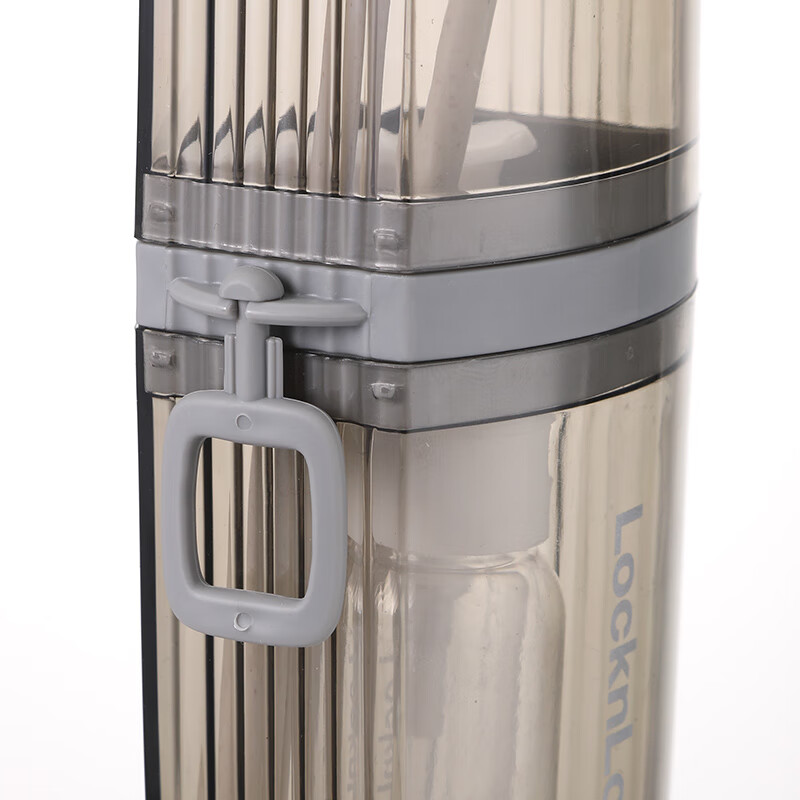 乐扣乐扣旅行洗漱杯套装功能齐全小巧分装瓶便携出差易清洗透明灰5件套 LTZ524FU灰色