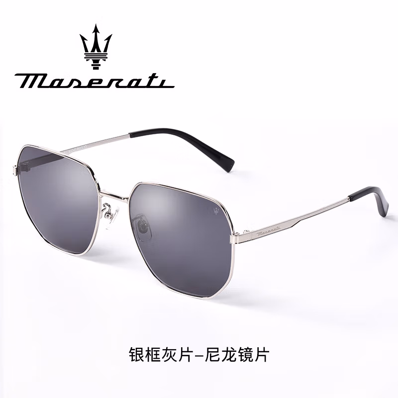 玛莎拉蒂Maserati太阳眼镜MSOG-22049 银框灰片