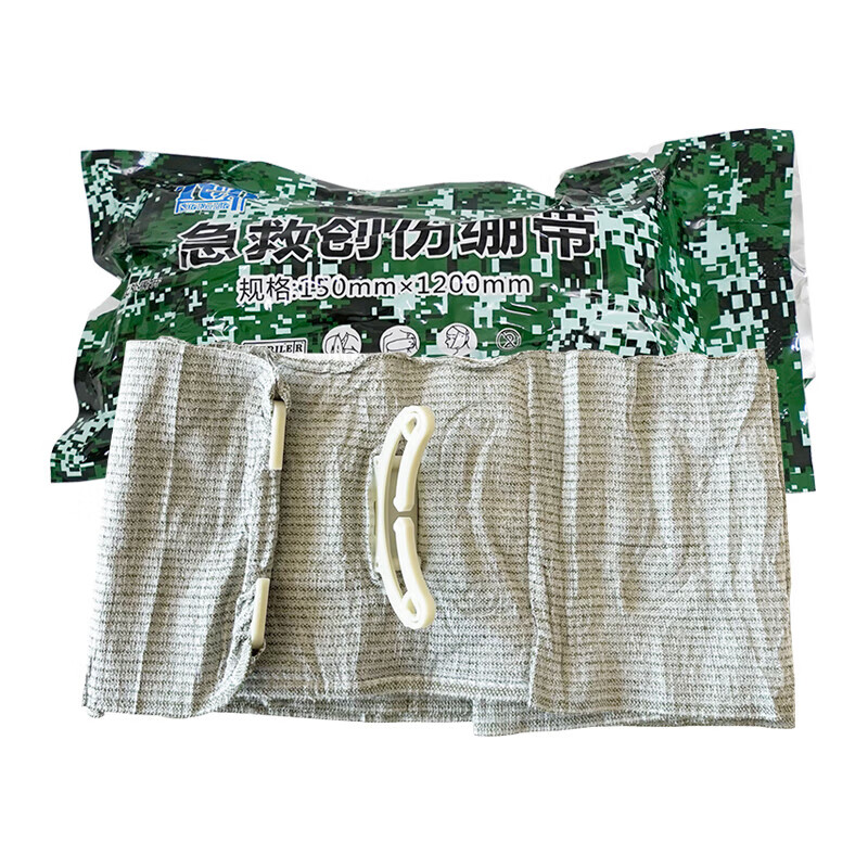 荣兵急救包扎包 以色列绷带 急救创伤绷带【150×1200mm】铝塑无菌包装