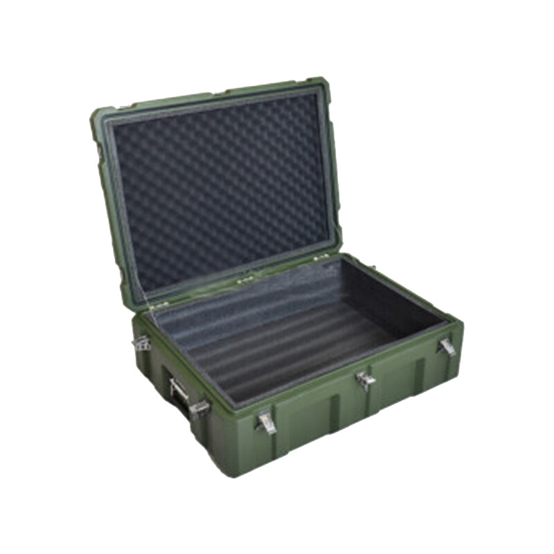 荣兵滚塑箱空投箱物资箱指挥器材箱给养单元箱野战野营军绿色多功能器材装备800mm*600mm*275mm