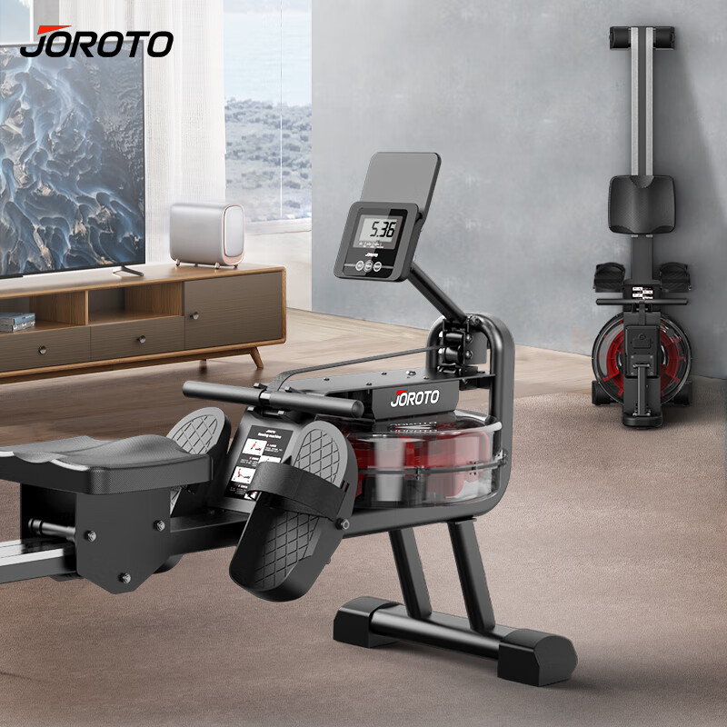捷瑞特（JOROTO）美国品牌智能水阻划船机家用有氧健身器材纸牌屋MR23 淃簧水阻