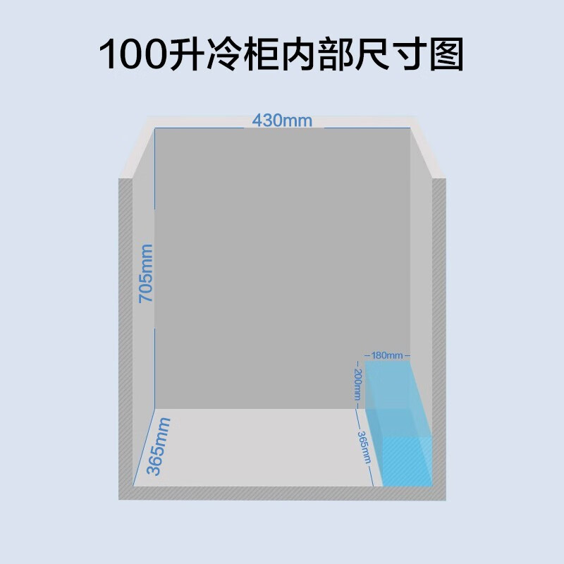 美的（Midea）复古冰柜 100升-30℃锁鲜减霜节能家用囤货小冰柜 电子控温 单温母婴母乳小冷柜 BD/BC-100KMT(E)