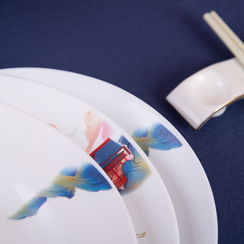 康宁餐具 冰萃玲珑 盛世鸣和餐具 冰萃玲珑盛世鸣和餐具8件套 8头