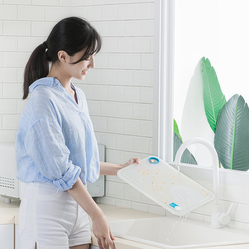 茶花砧板欧铂兹银离子抗菌砧板切菜板厨房案板水果塑料宿舍刀 【M号】砧板