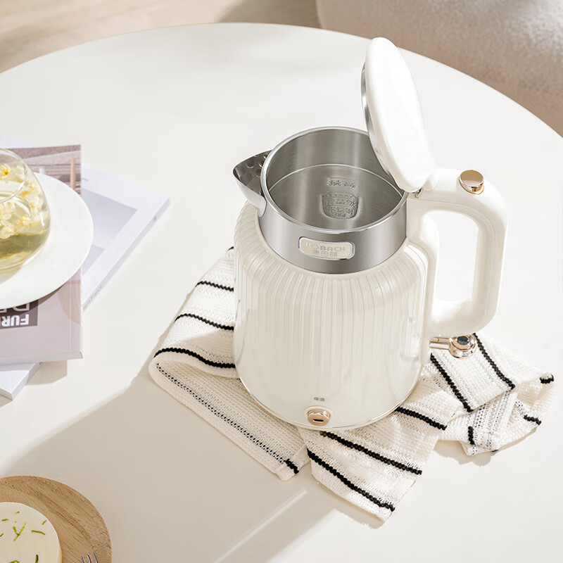 康巴赫保温电热水壶 浅杏色 1.8L