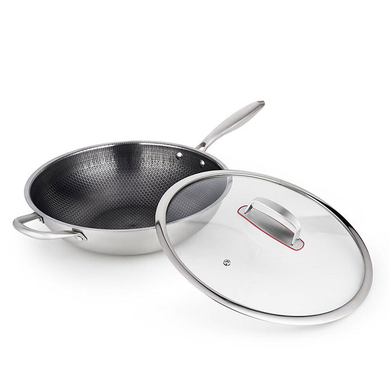 NOKA 弗莱尼系列-1/32CM带手柄复合钢炒锅 NOKA-21460