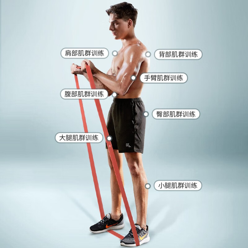 普洛（puLuo）弹力带阻力带健身力量训练 拉力绳拉力带120-160kg