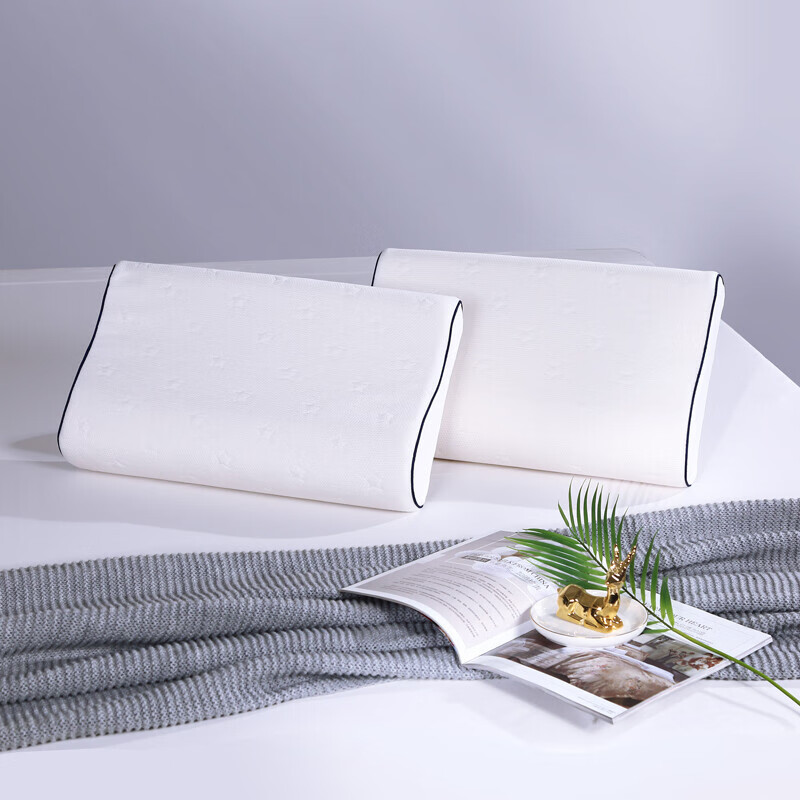 富安娜家纺枕头枕芯 记忆枕单人成人学生抗菌舒压慢回弹颈椎枕头芯 50*30cm一个装