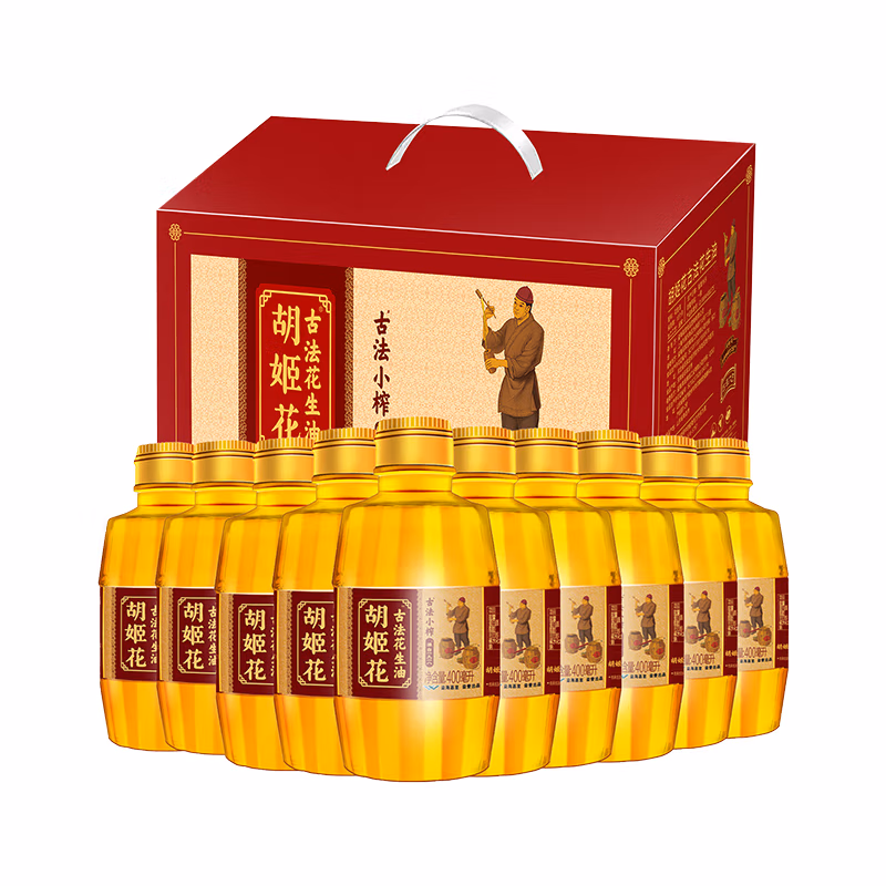 胡姬花古法花生油礼盒400mL*10