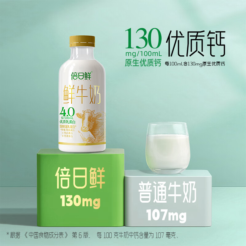 大乘鲜牛奶 4.0蛋白质 200ml/瓶