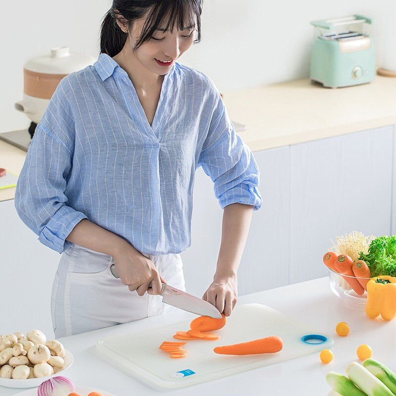 茶花砧板欧铂兹银离子抗菌砧板切菜板厨房案板水果塑料宿舍刀 【M号】砧板