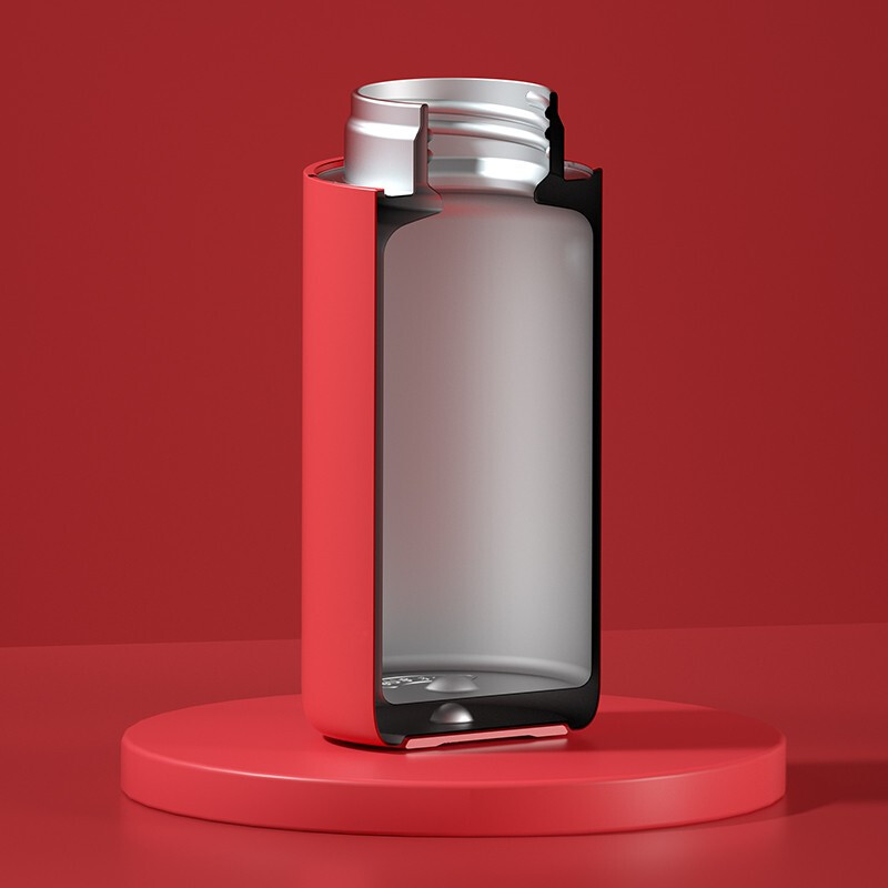 茶花mini口红保温杯女随手随行杯夏季便携个性潮流创意可爱水杯 奶茶色