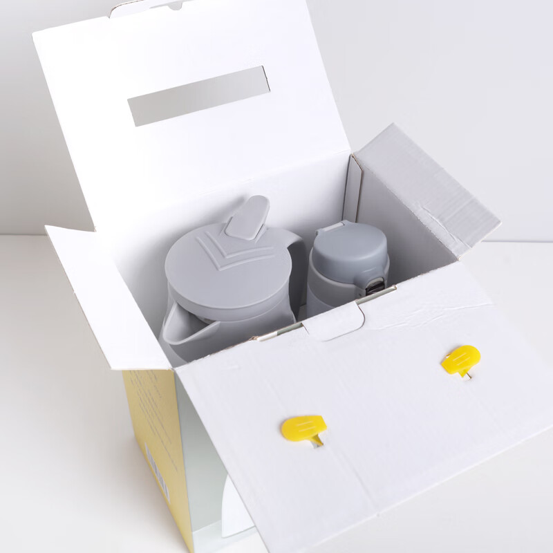 山重山 礼品批发活动礼物实用奖品开业促销商务礼物定制LOGO保温壶6029 礼盒装壶1L+杯460ml 1L