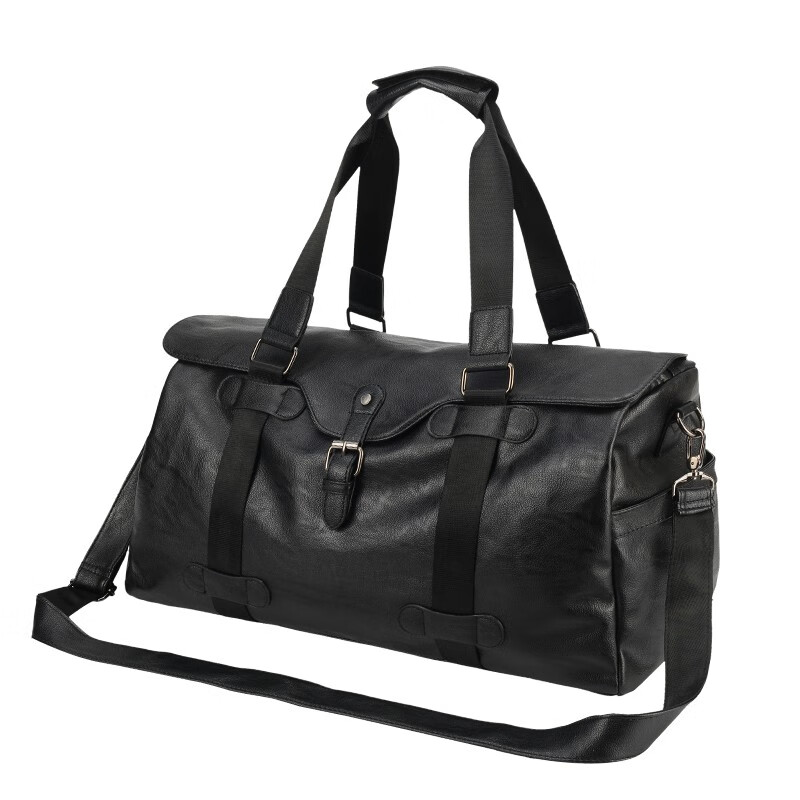 恒源祥（HYX）商务大容量手提旅游行李袋男轻便干湿分离运动健身瑜伽包短途旅行 黑色