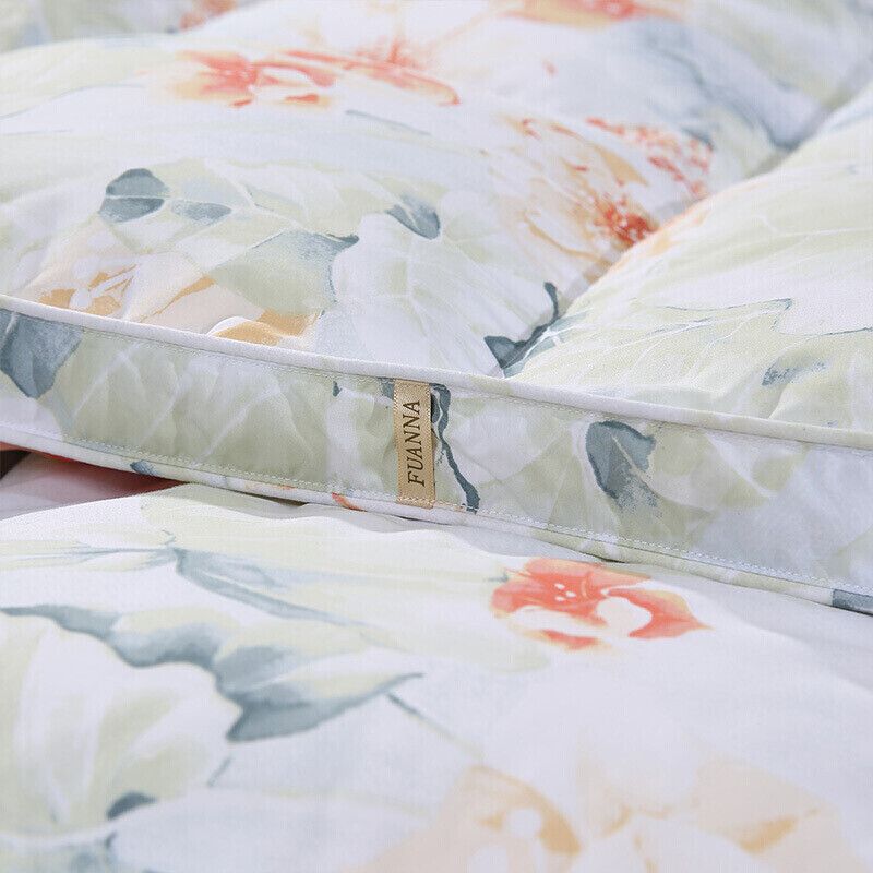 富安娜家纺 鹅绒被95%白鹅绒羽绒被子冬被加厚被芯 抗菌防钻绒面料1米8床/2米床(230*229cm)