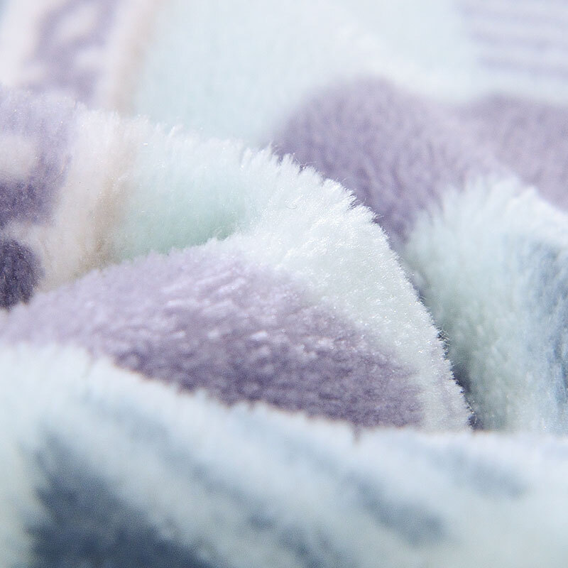 富安娜 单层法兰绒毯\时空谜魅\80*120cm\蓝