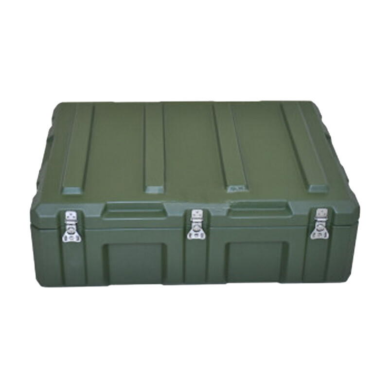 荣兵滚塑箱空投箱物资箱指挥器材箱给养单元箱野战野营军绿色多功能器材装备800mm*600mm*275mm