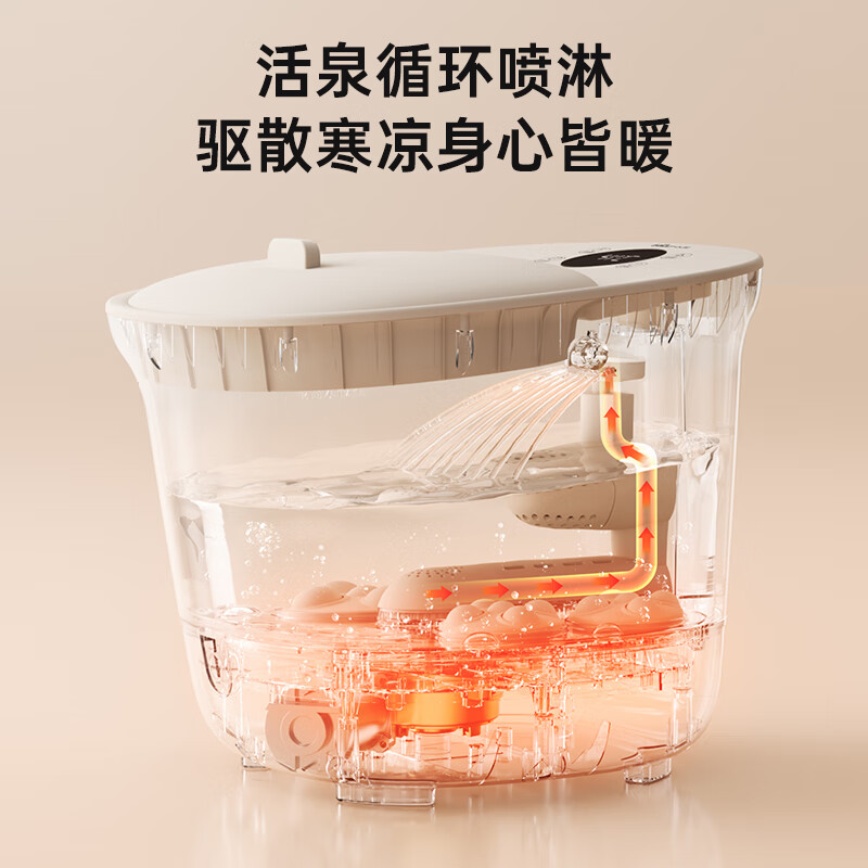 小熊（Bear）泡脚桶 全自动足浴盆足浴桶 银离子洗脚盆泡脚盆电动按摩恒温加热洗脚桶 生日礼物ZYP-E05Q1