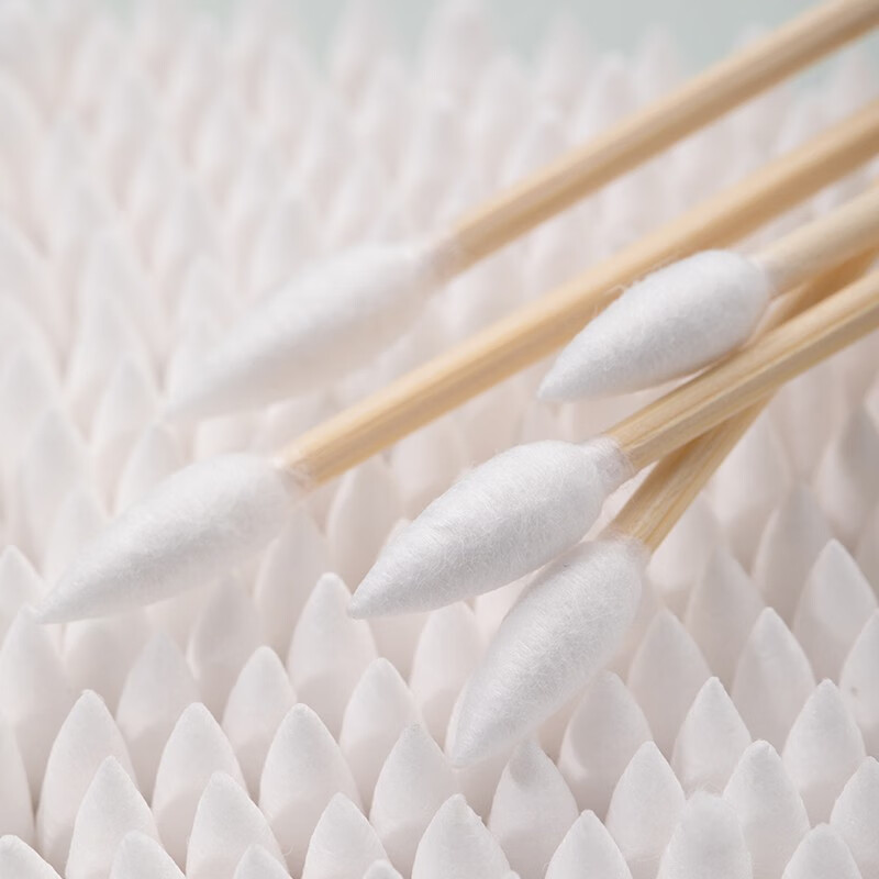 茶花家用坚韧双头竹轴棉签日用耳鼻化妆棉签 坚韧双头竹轴棉签（500支）