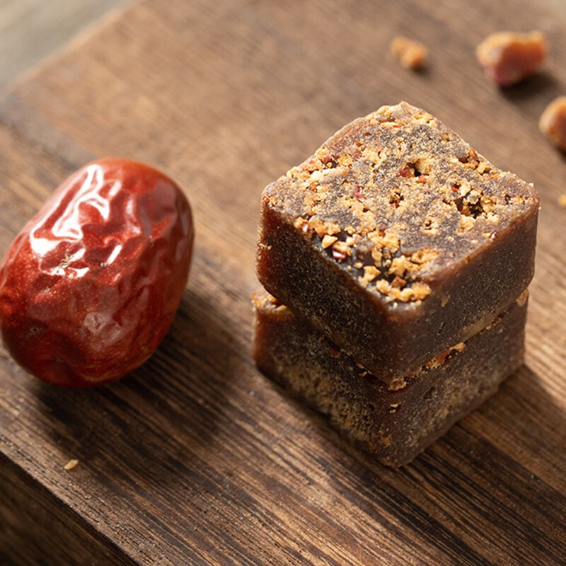燕之坊 红糖黑糖块纯手工甘蔗古法红糖姜汁玫瑰红阳姜茶单独小包装 鳌古黑糖 360g【约18~20块/盒 】