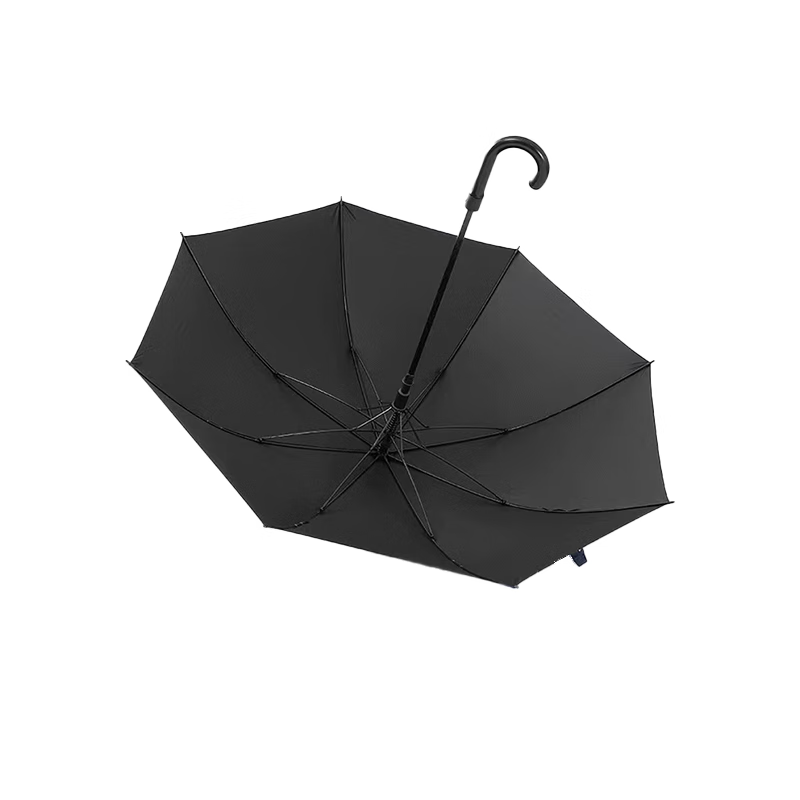 雨恋情YLQ-03 直杆弯柄伞 23寸黑色