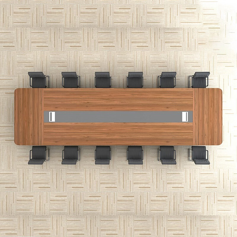 臻远ZY-HYZ-Z06现代简约会议桌板式桌6000*1800*750