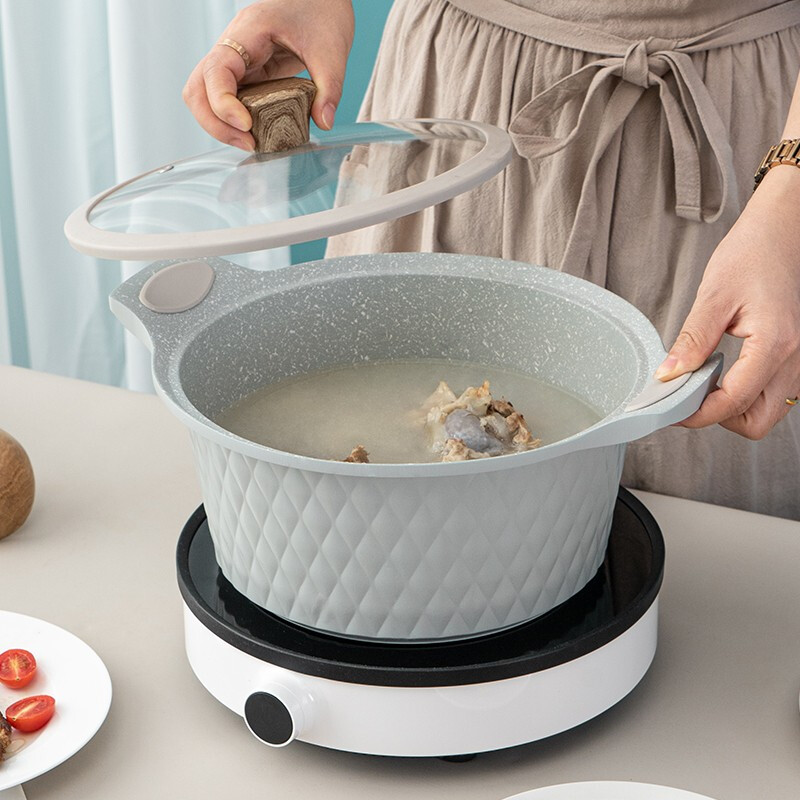 Debo 德铂摩纳哥汤锅火锅明火电磁炉通用24cm