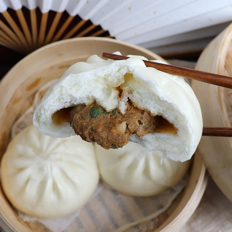 聚春园官方大肉包速冻早餐面点心包子加热即食肉包学生点心中华老字号 肉包100g*6个