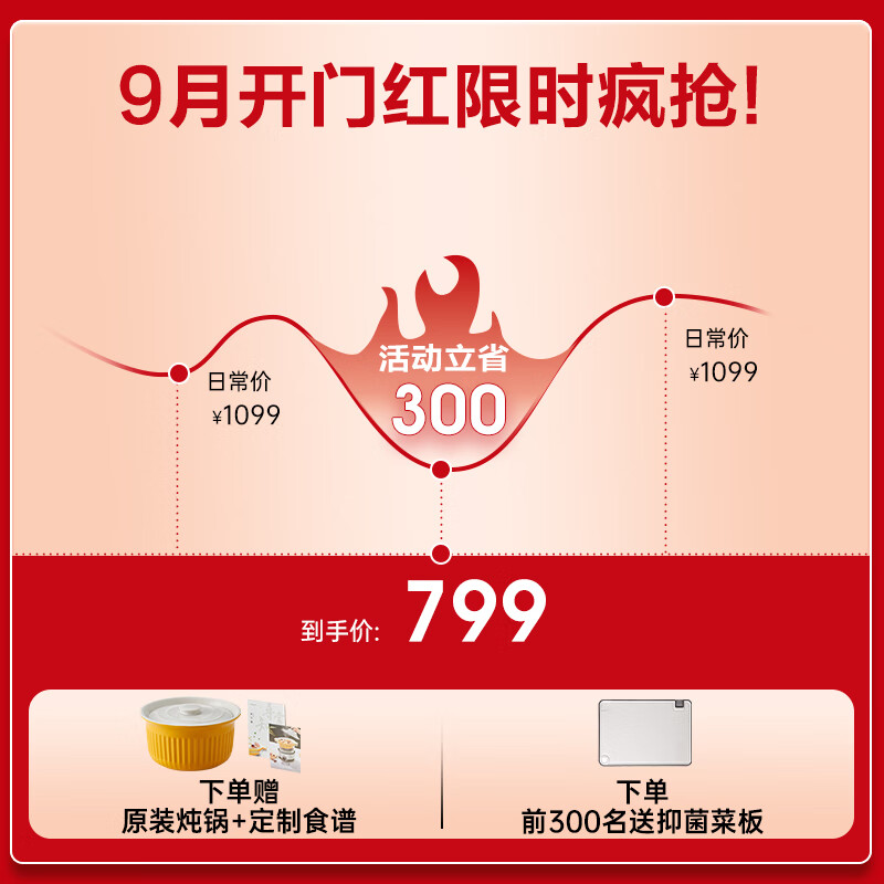 东菱（Donlim） 蒸汽锅 电炖锅 汽锅 家用电蒸锅 多功能蒸炖锅 隔水炖盅 云南汽锅鸡（煮锅+汽锅）DL-9009