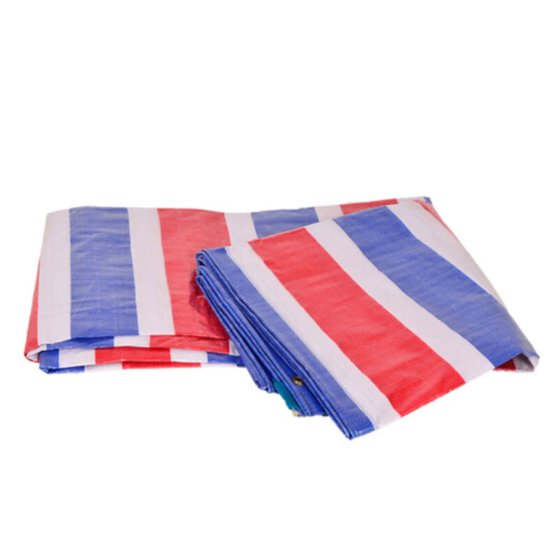 盛扬 HK-211 三色防雨布 防水防风篷布 普通款4米*50米 彩条布防雨布 单膜彩条布430