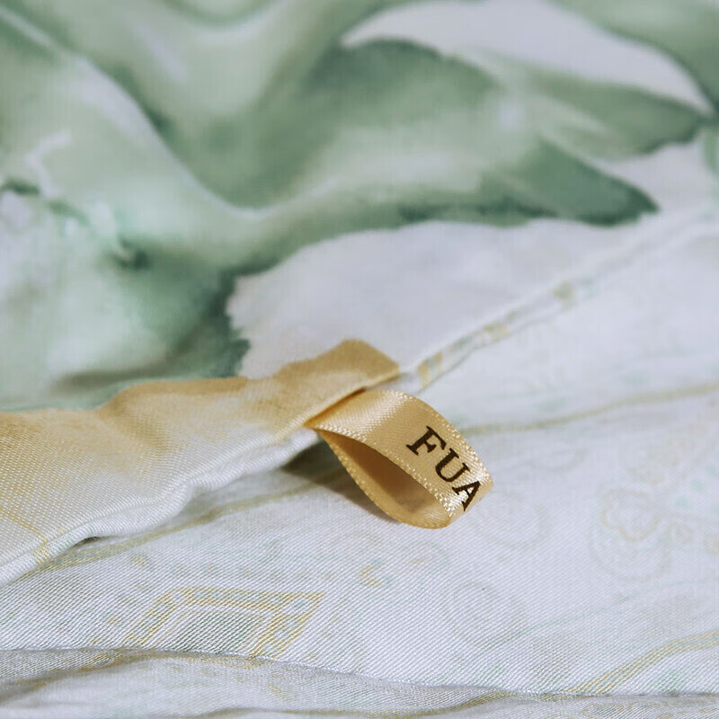 富安娜蚕丝被子100%桑蚕丝空调被芯60s贡缎天丝夏凉被双人203*229cm