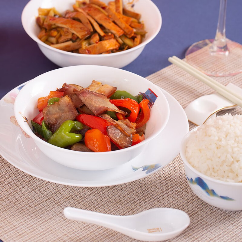 康宁餐具 冰萃玲珑 盛世鸣和餐具 冰萃玲珑盛世鸣和餐具16B套 16头