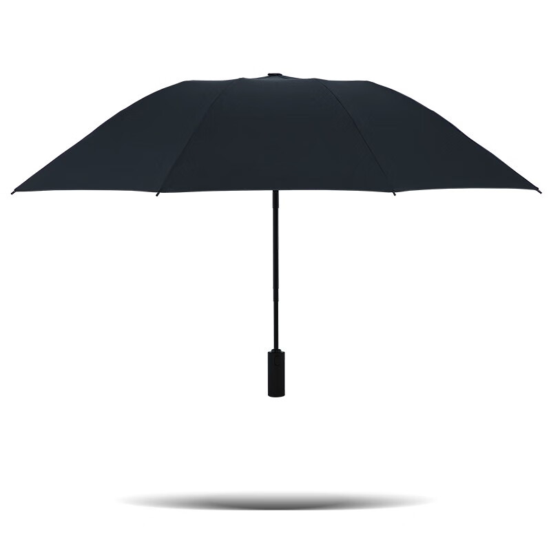 天堂伞全自动抗风拒水雨伞加固便携商务伞折叠反向晴雨伞男女 乌木黑-8骨经典