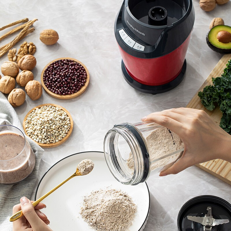 摩飞电器（Morphyrichards） 破壁机家用多功能料理机研磨辅食机榨汁机MR9501 清新绿