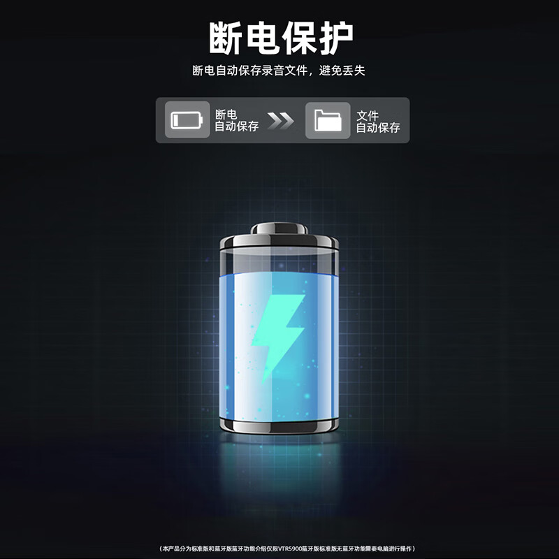 飞利浦（PHILIPS）录音笔VTR5900专业语音转文字高清降噪便携一键操作录音器32G蓝牙版