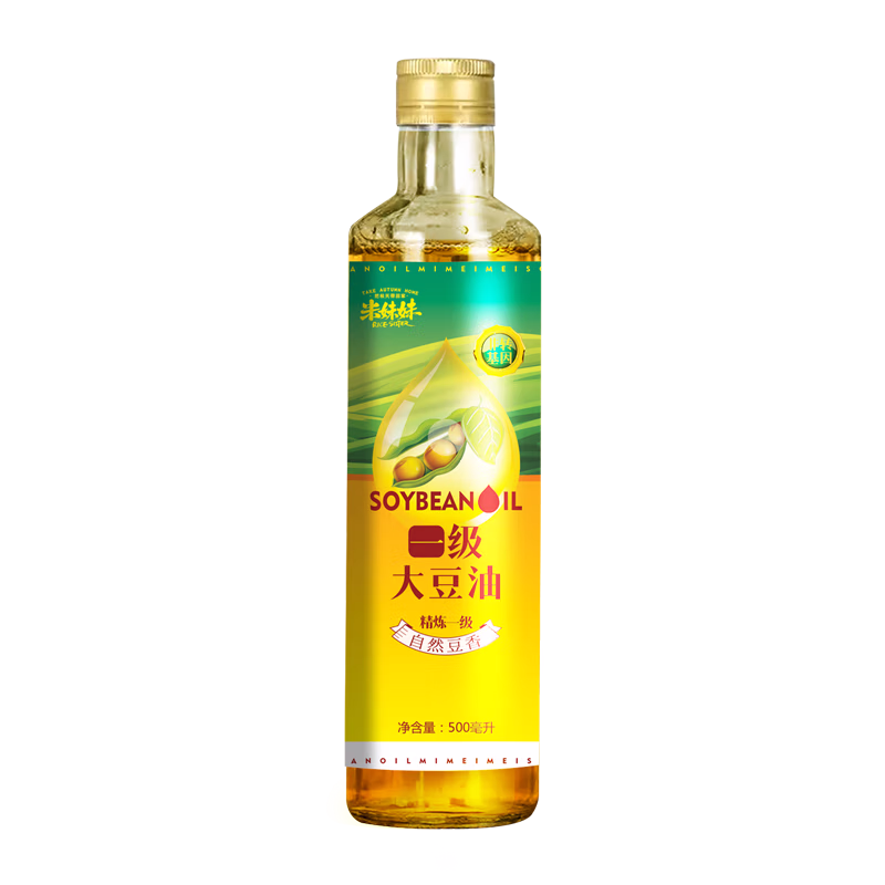 米妹妹 大豆油 一级 非转基因 500ml (单位:瓶)（平台编码：571630）