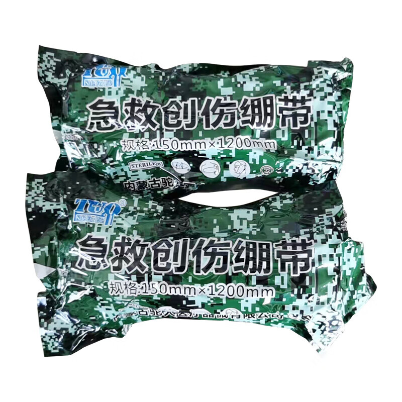 荣兵急救包扎包 以色列绷带 急救创伤绷带【150×1200mm】铝塑无菌包装
