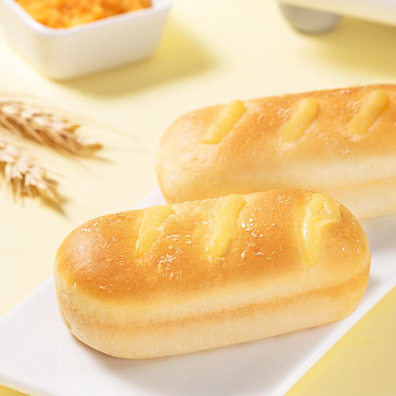 港荣蒸面包整箱健康营养早餐手撕小面包办公室休闲食品糕点中秋礼盒 淡奶肉松450g