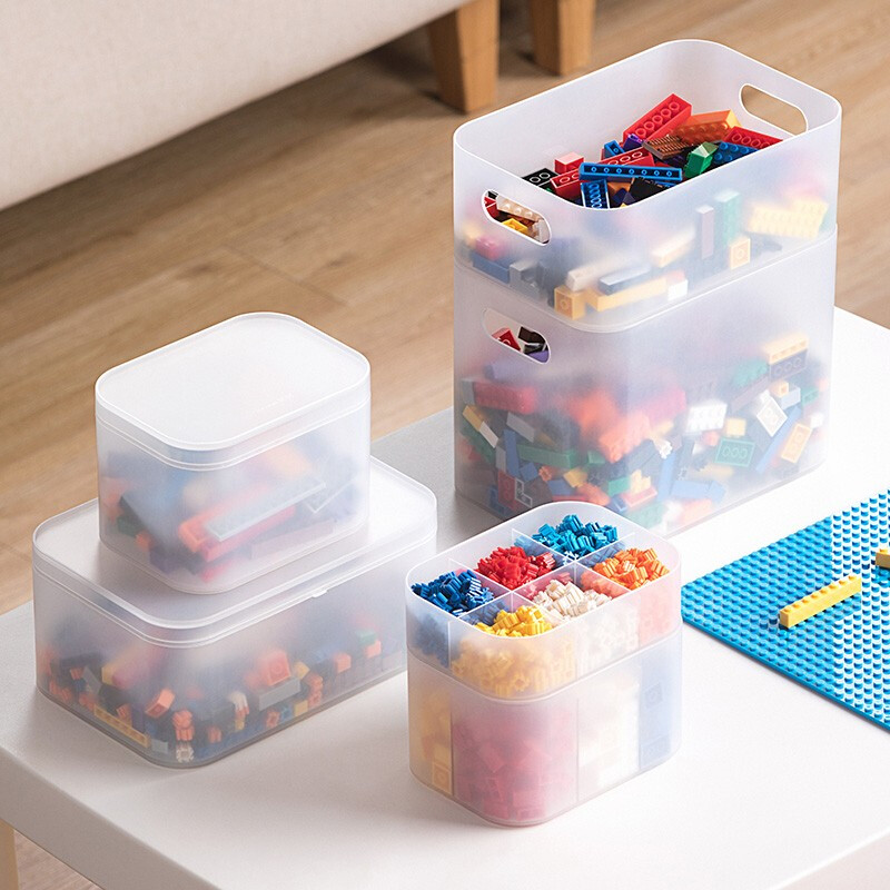 茶花（CHAHUA） 茶花收纳盒 分类收纳盒 透明收纳盒 【大号带把手】150006