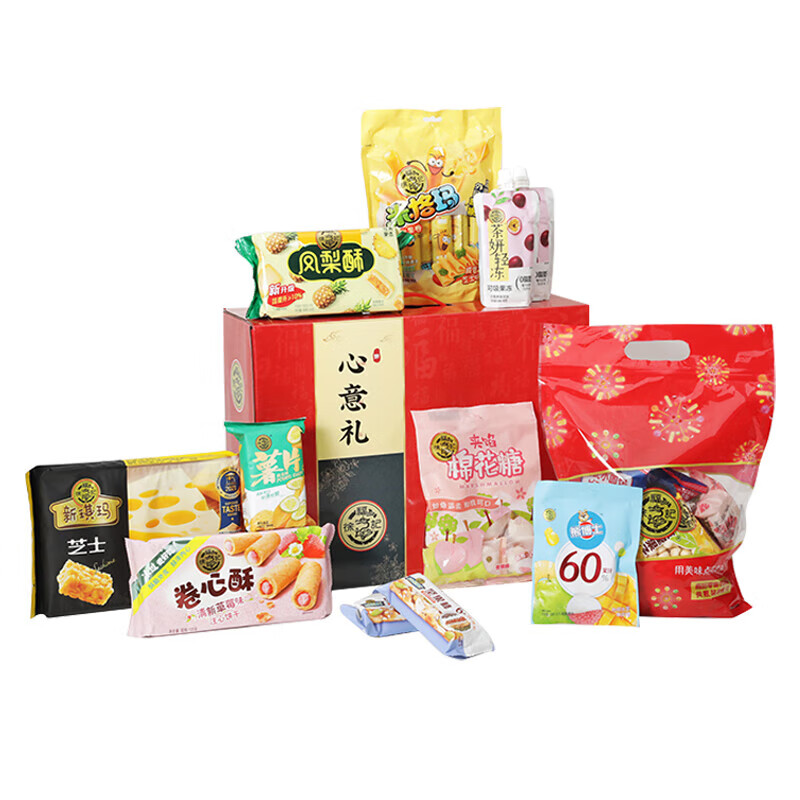 徐福记 心意礼大礼盒装1.605kg 办公室休闲零食品年货员工福利