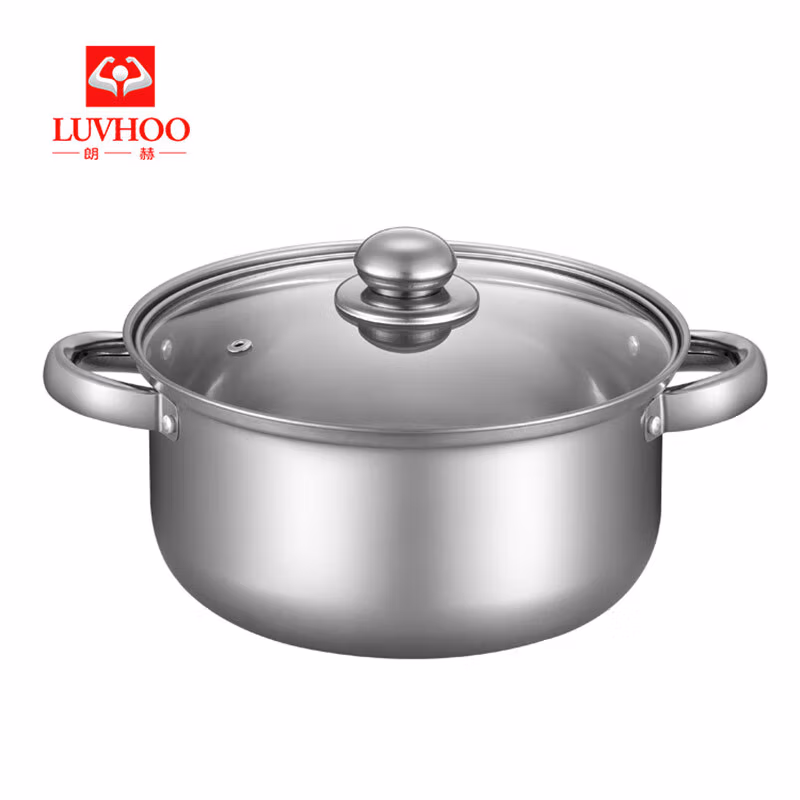 朗赫 明珠汤锅 LH-TG07 22cm 24个/箱 (单位:个) 不锈钢色(平台编码:571048)